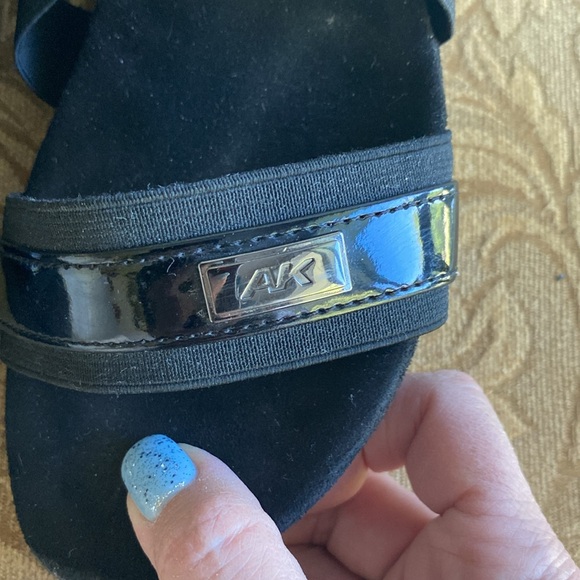 AK Anne Klein sherry sling back wedge heel elastic cross band textile upper 8🌹 - Picture 6 of 13